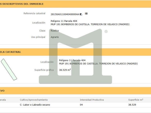Monte Bomberos Castilla, poligono 11, p…, 28990