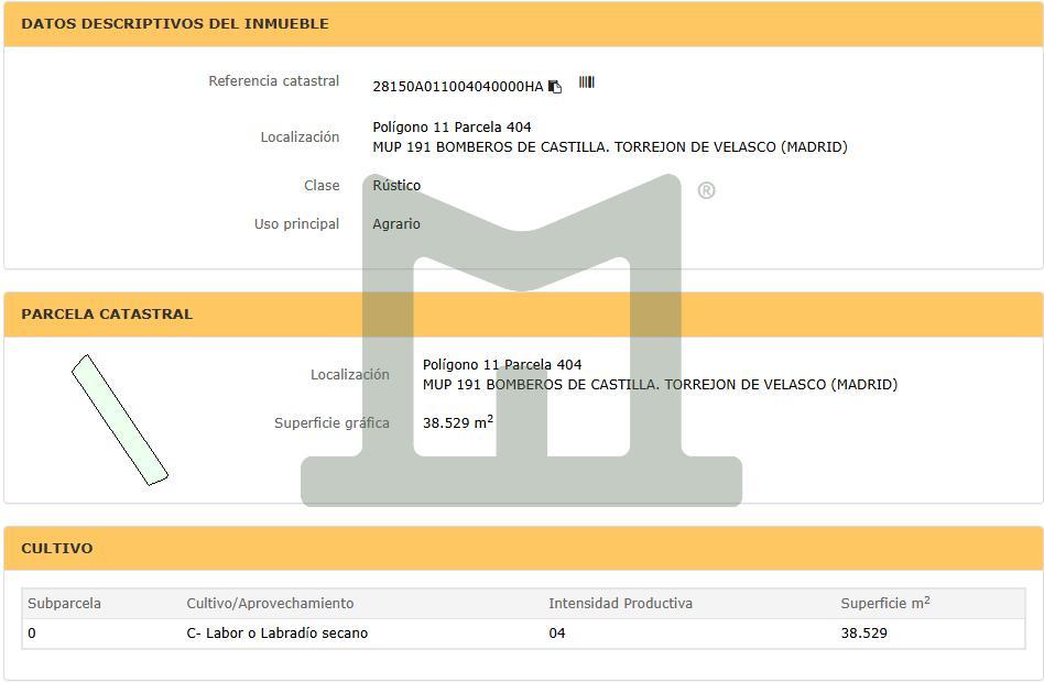 Monte Bomberos Castilla, poligono 11, p…, 28990