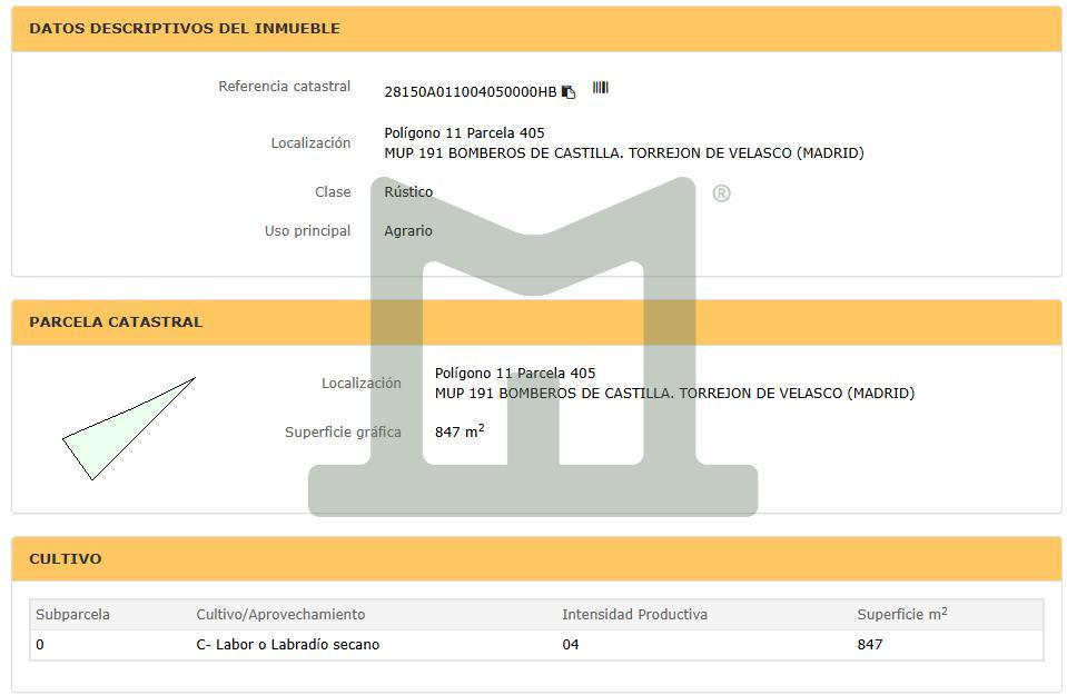 Monte Bomberos Castilla, poligono 11, p…, 28990